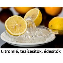 Citromlevek, teaízesítők, édesítőszerek